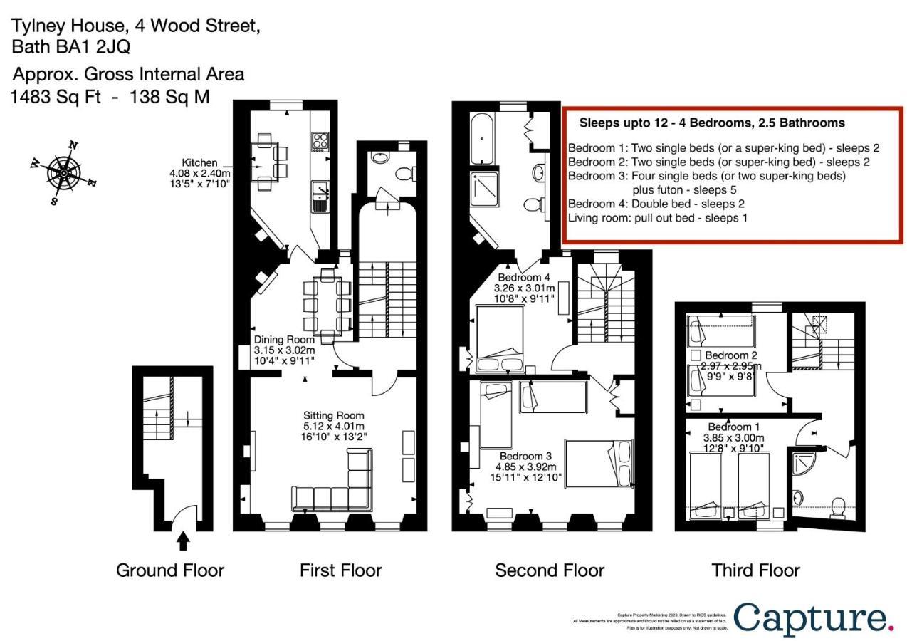 City Centre Stunning House-Roman Baths - 3Min Walk - 4 Bedrooms 外观 照片